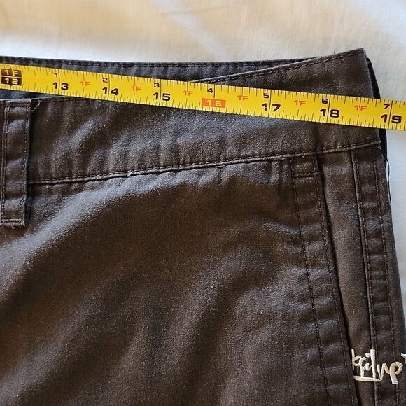 QUICKSILVER Men's Casual Flat Front Chocolate Brown Shorts 36 - Picture 12 of 15